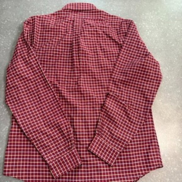 Brooks Brothers Burgundy Check Long Sleeve Button-Down Shirt – Size L - Picture 4 of 12